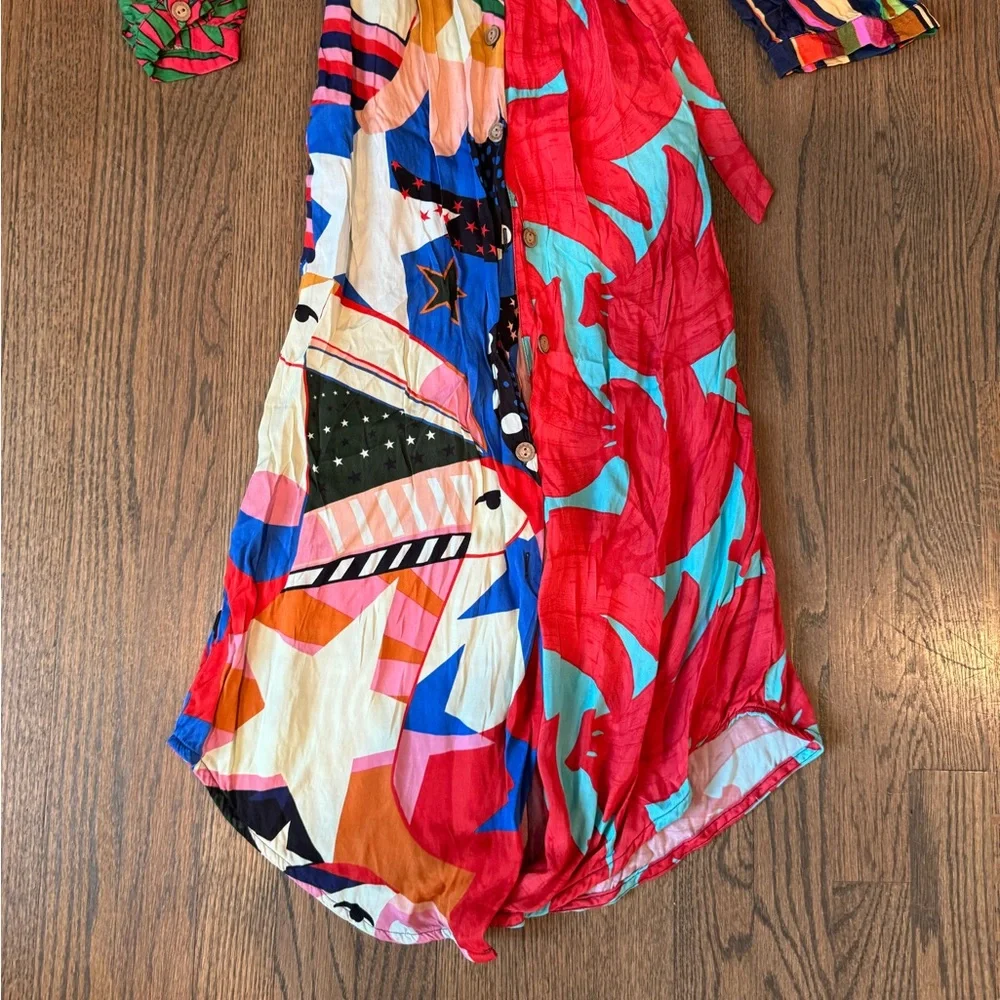FARM RIO Printed Midi Length Dress XS - Picture 4 of 5